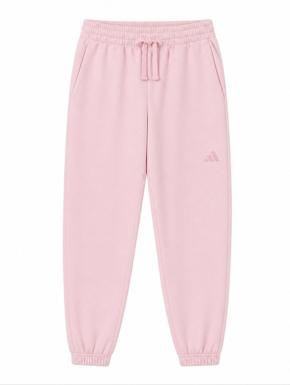 Adidas Baby Pink Women's Joggers Sweatpants Size Medium Drawstring Waist